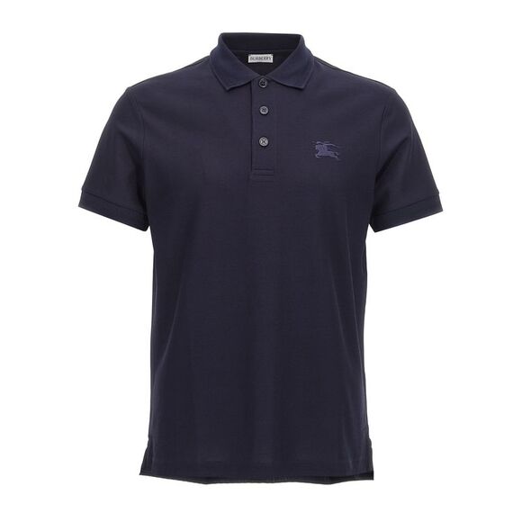Burberry Men Logo Embroidery Polo Shirt